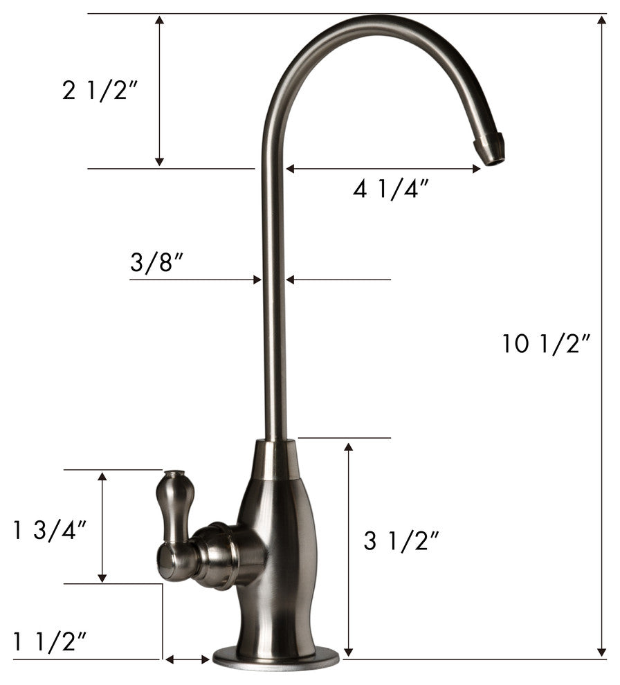 Lead-Free Heavy Duty Drinking Water Faucet, Bright Chrome