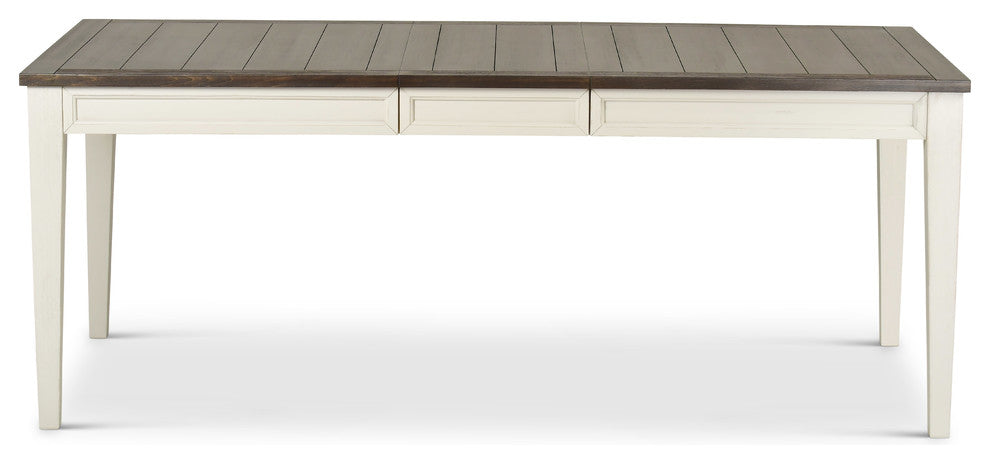 Cayla Table Dark Oak and White