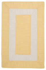 Colonial Mills Rope Walk CB90 Yellow Indoor/Outdoor Area Rug, Rectangular 3'x5'