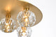 5 Light Ceiling Lamp, Gold