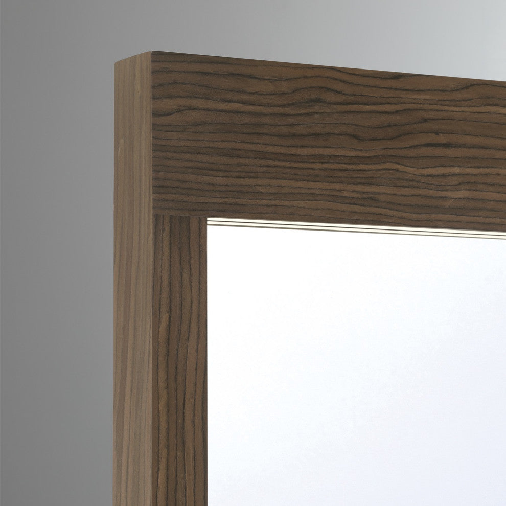 Mogano, Mirror, 24"x36", Dark Walnut