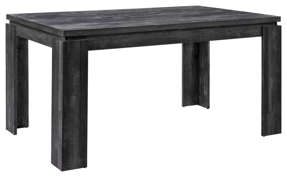 Dining Table, 60" Rectangular, Kitchen, Dining Room, Laminate, Black
