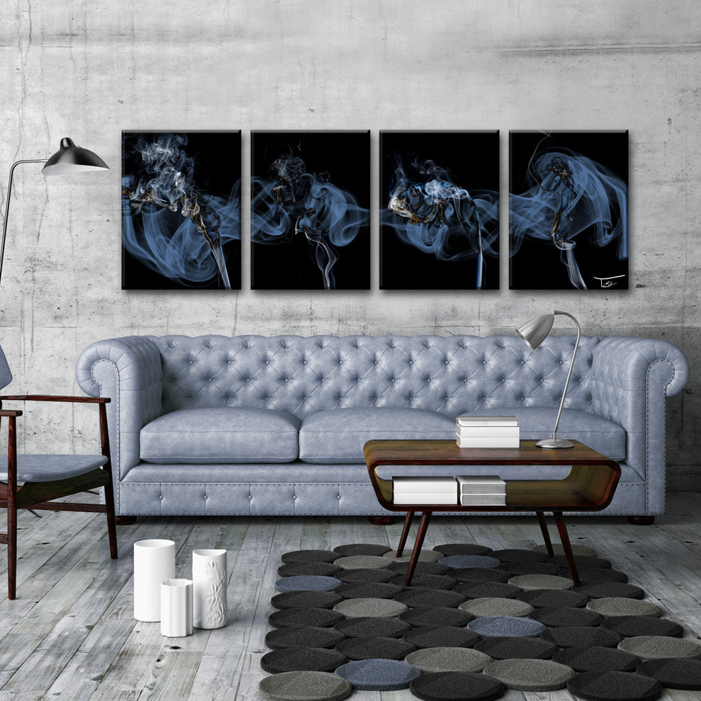 Ready2HangArt 'Glitzy Mist XXXIX' by Tristan Scott, 16"x48", 4 Piece Set