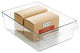 InterDesign Linus Pullz Storage Bin, Clear, Plastic