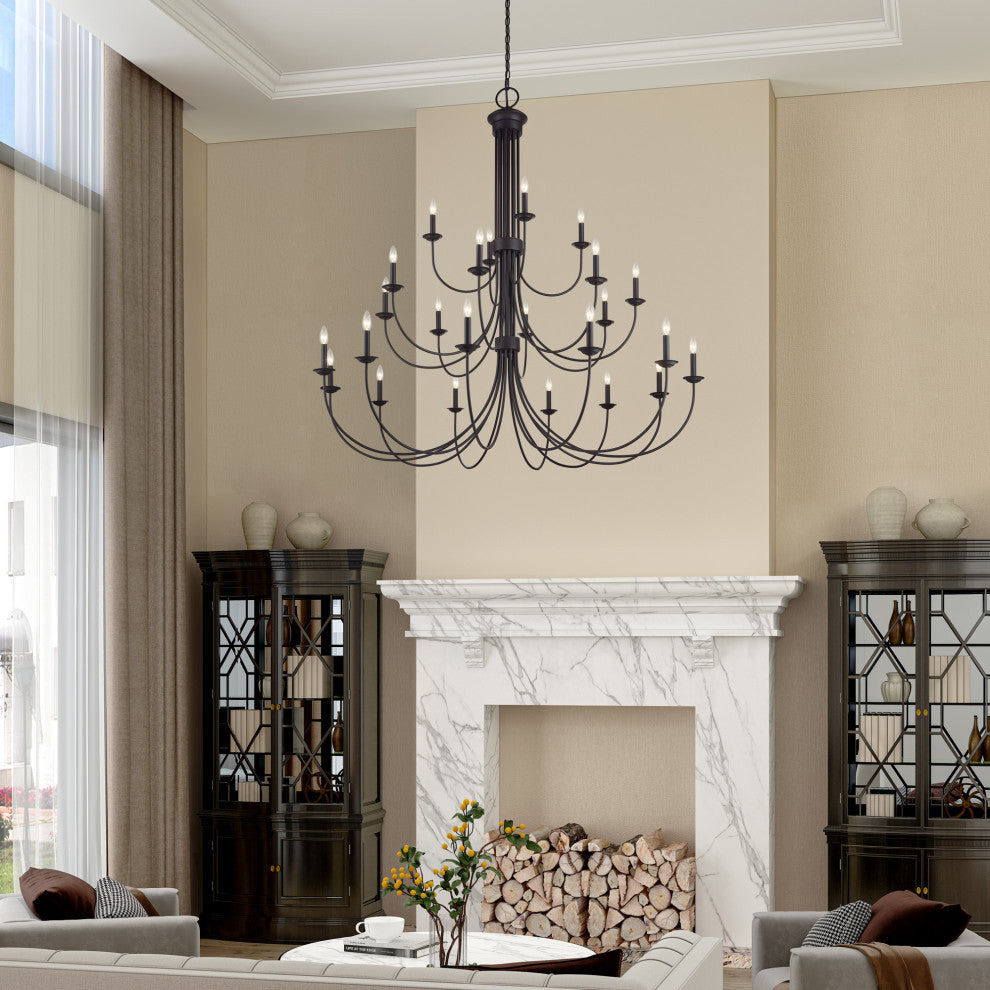 Estate 24-Light Bronze Grande Foyer Chandelier