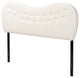 Modern Cream Boucle Fabric Queen Size Headboard