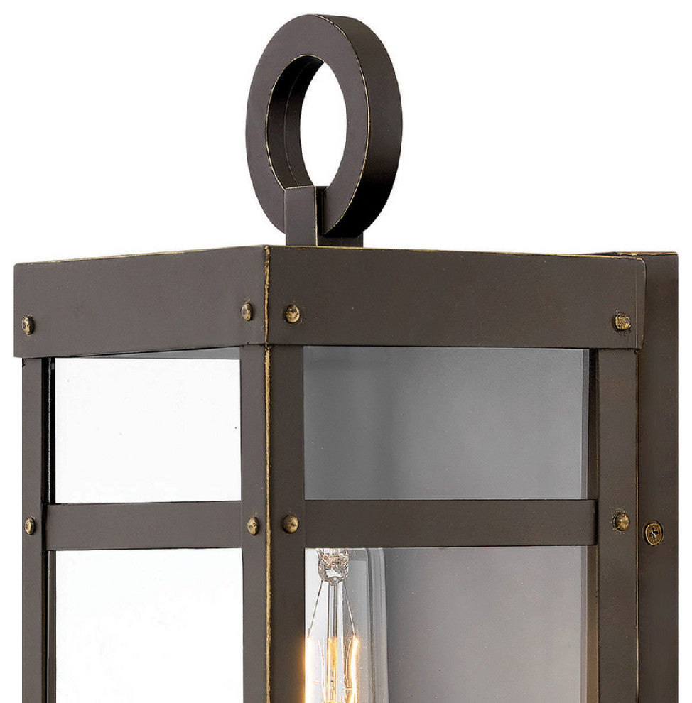 Hinkley Porter Small Wall Mount Lantern, Oil Rubbed Bronze