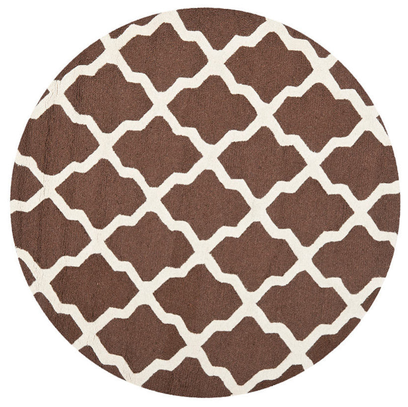 Safavieh Cambridge Cam121H Dark Brown, Ivory Area Rug
