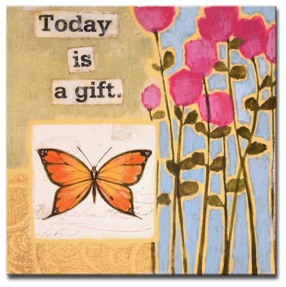 Canvas Art ''Happy Thoughts I'' by Hope Hansen, 16"x16"