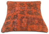 Shabby Chic Caruana Vintage Distressed Handmade Rug Pillow