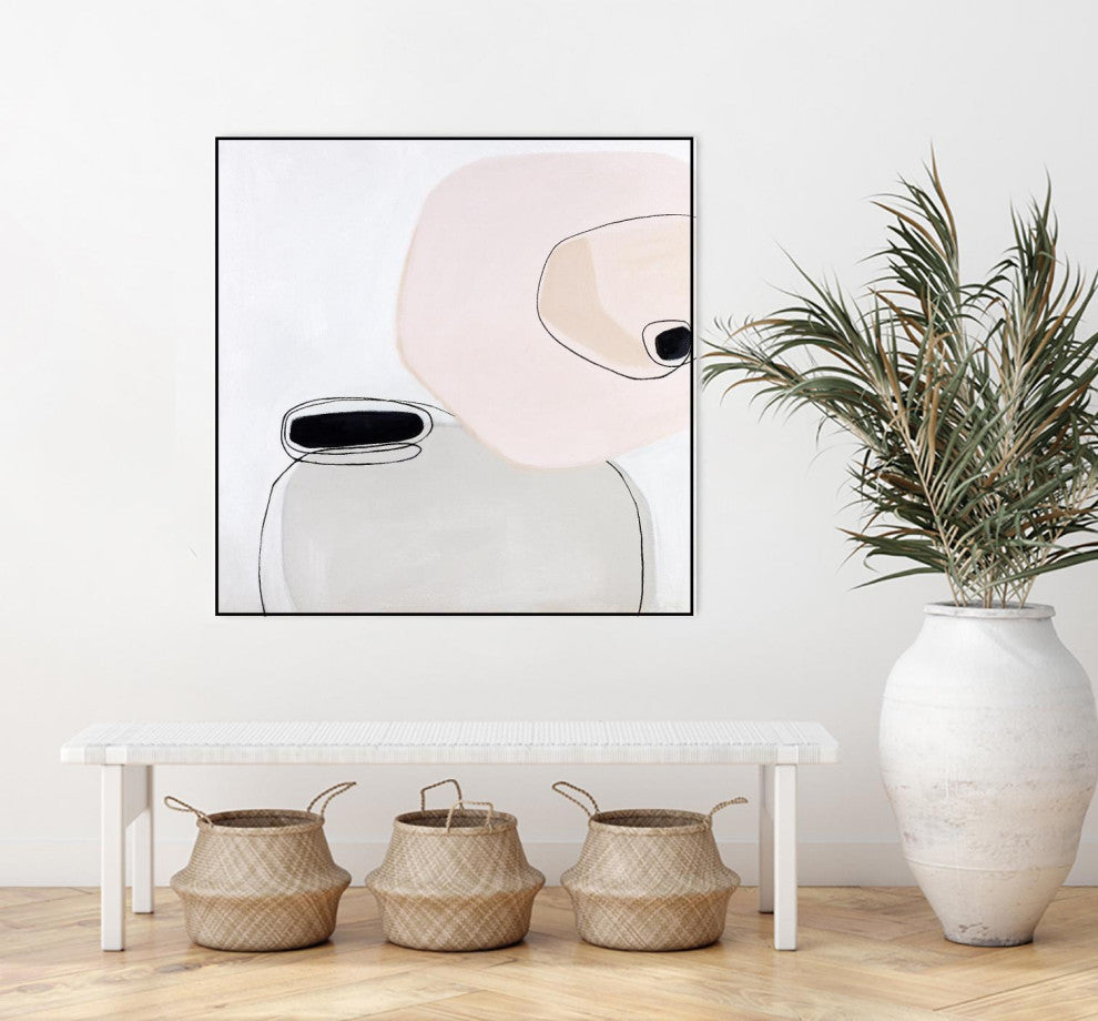 "TRANQUILITY" Framed Canvas by Giant Art 30"x30"
