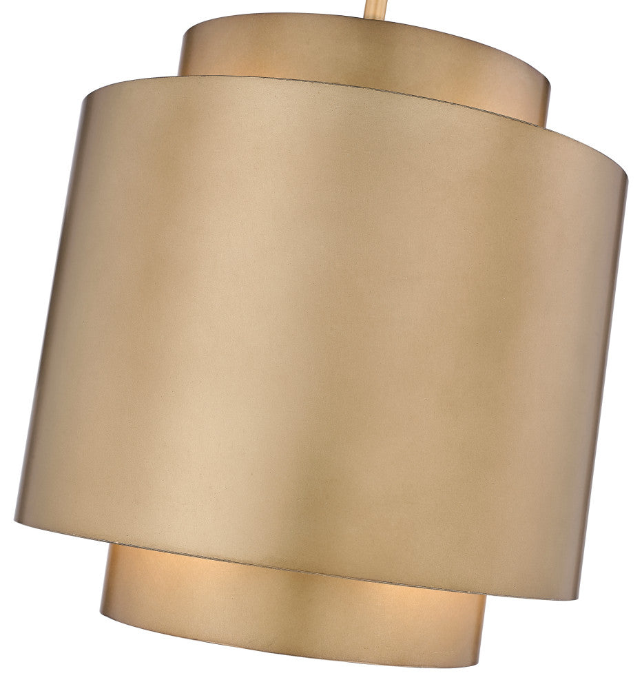 Zlite 739P12-RB 1-Light Pendant, Rubbed Brass