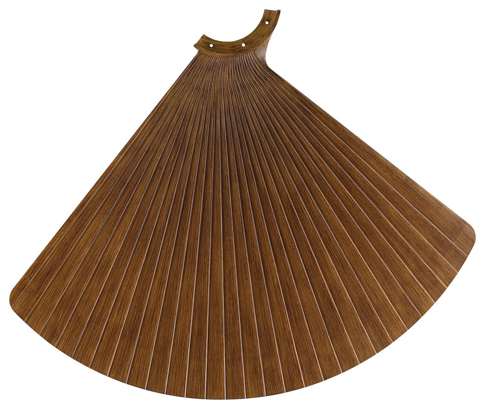 TriAire 52" Indoor/Outdoor Pleated Ceiling Fan Blade Set of 3 Koa