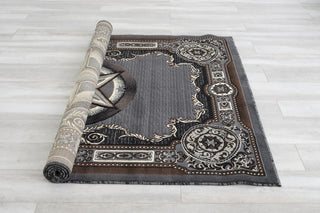 Allstar Western Area Rug Texas Star design, Grey, 5x7