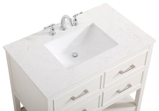 Home Living 36" Single Bathroom Vanity, White