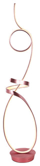 Symphonie 68W Unique Modern Design LED Floor Lamp, Anodize Rose Copper