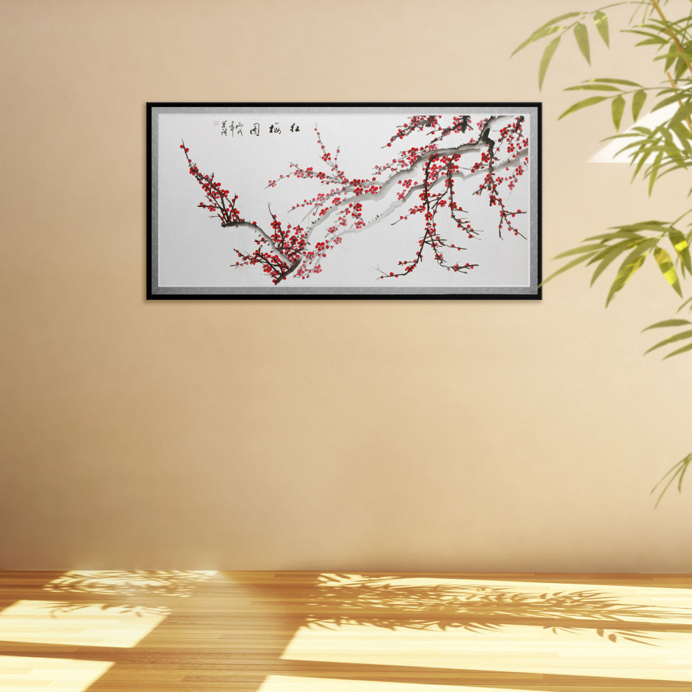 Plum Blossoms Canvas Wall Art