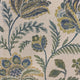 Plutus Blue Amazonian Floral Luxury Throw Pillow, 18"x18"