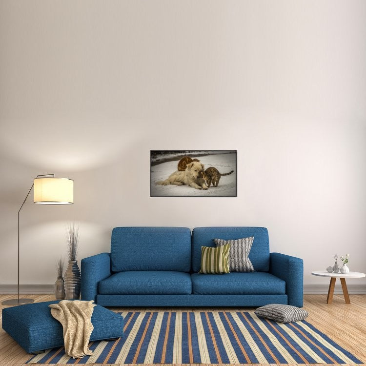 "Sweet Effusions" Framed Canvas Giclee by Riccardo Lucidi, 41x22"