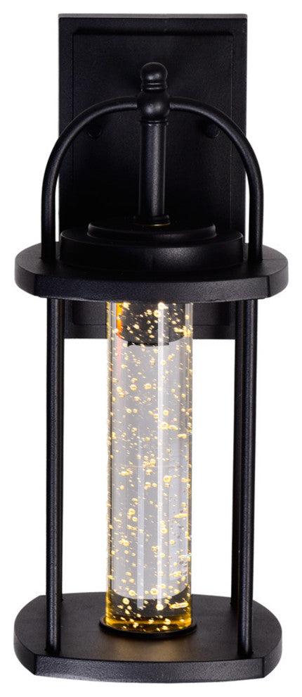 Greenwood LED Outdoor Black Wall Lantern