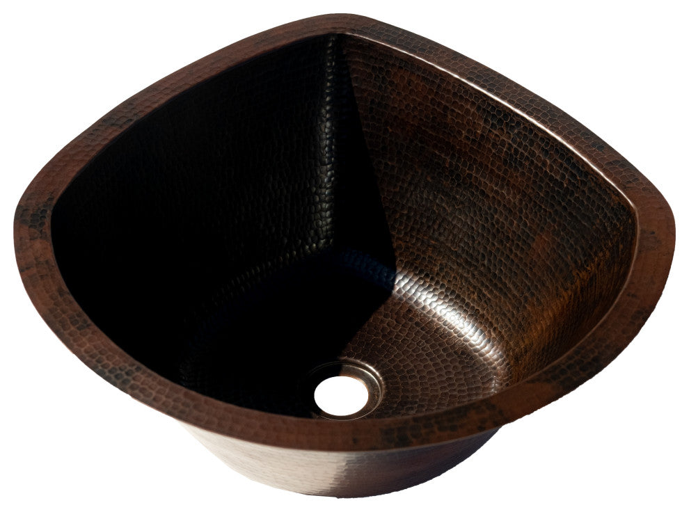 17" Corner Copper Sink