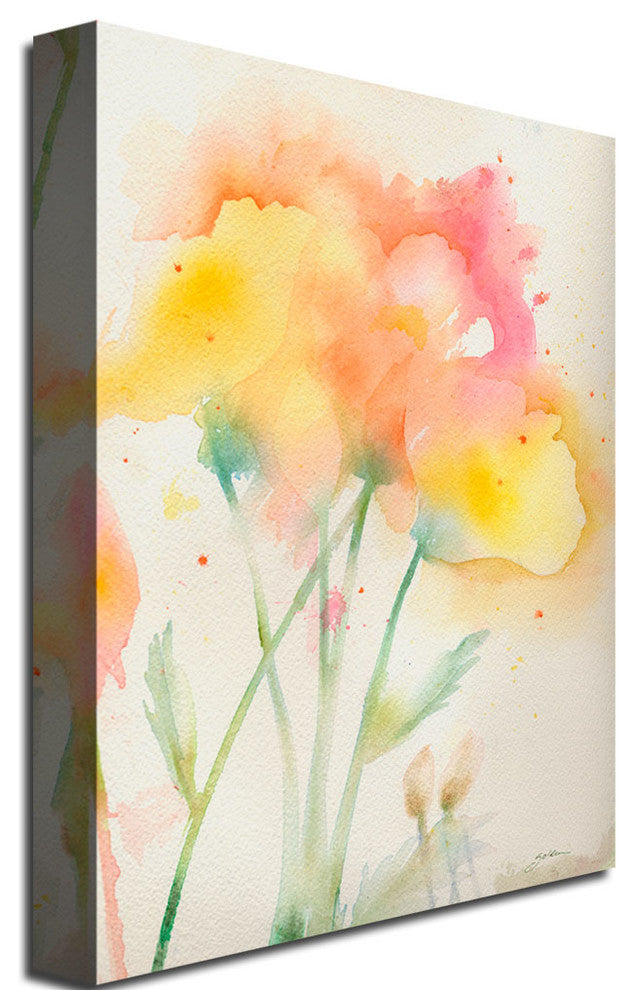 ''Garden Poppies'' Canvas Art by Sheila Golden