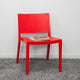 Mod Made Elio Modern Plastic Dining Side Chair, Set of 2, Red