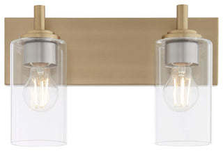 Quorum International 5200-2 Fallstaff 2 Light 15"W Vanity Light - Matte Black