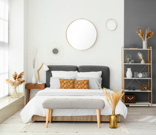 Succulent Garden Accent Pillow, Mustard, 16"x16"