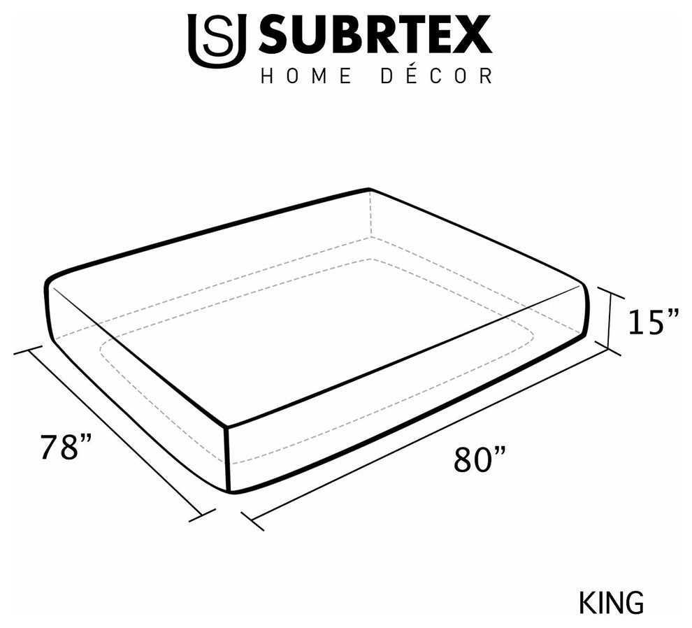 Subrtex Bedding Fade & Stain Resistant Mattress Cover