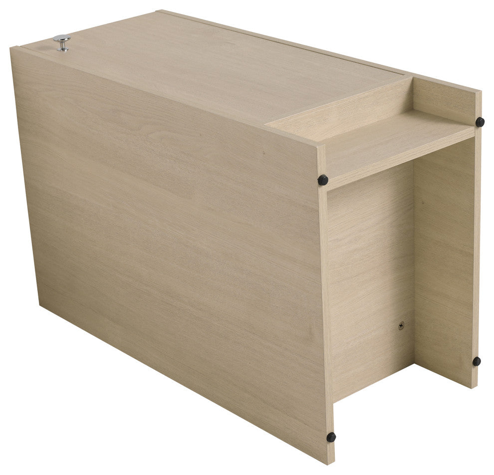 15 Inch Plywood Freestanding Bathroom Vanity Set with Ceramic Sink and Shelf