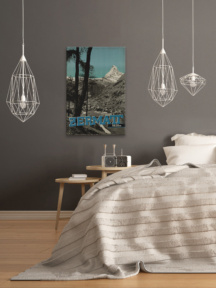 "Zermatt" Painting Print on Wrapped Canvas, 40"x60"
