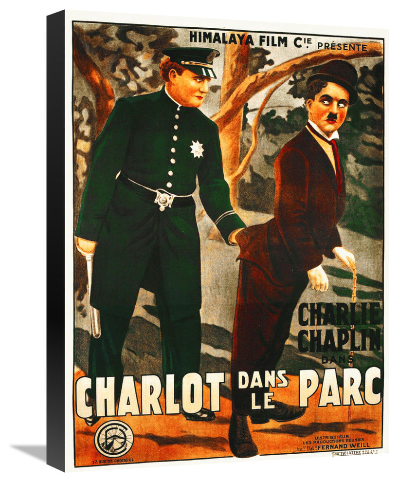 Charlie Chaplin, French, In The Park, 1916, 16x22