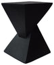GDF Studio Jerod Indoor Lightweight Concrete Accent Table, Black