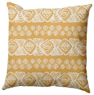 Tribal Geo Pillow, Yellow, 26"x26"