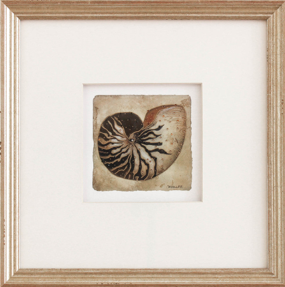 Small Shells in Distressed Warm Silver #4 Artwork