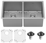 Karran USA SU76-PK1 Select 30" Undermount Double Basin Stainless - Satin