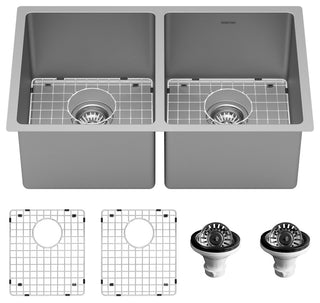 Karran USA SU76-PK1 Select 30" Undermount Double Basin Stainless - Satin
