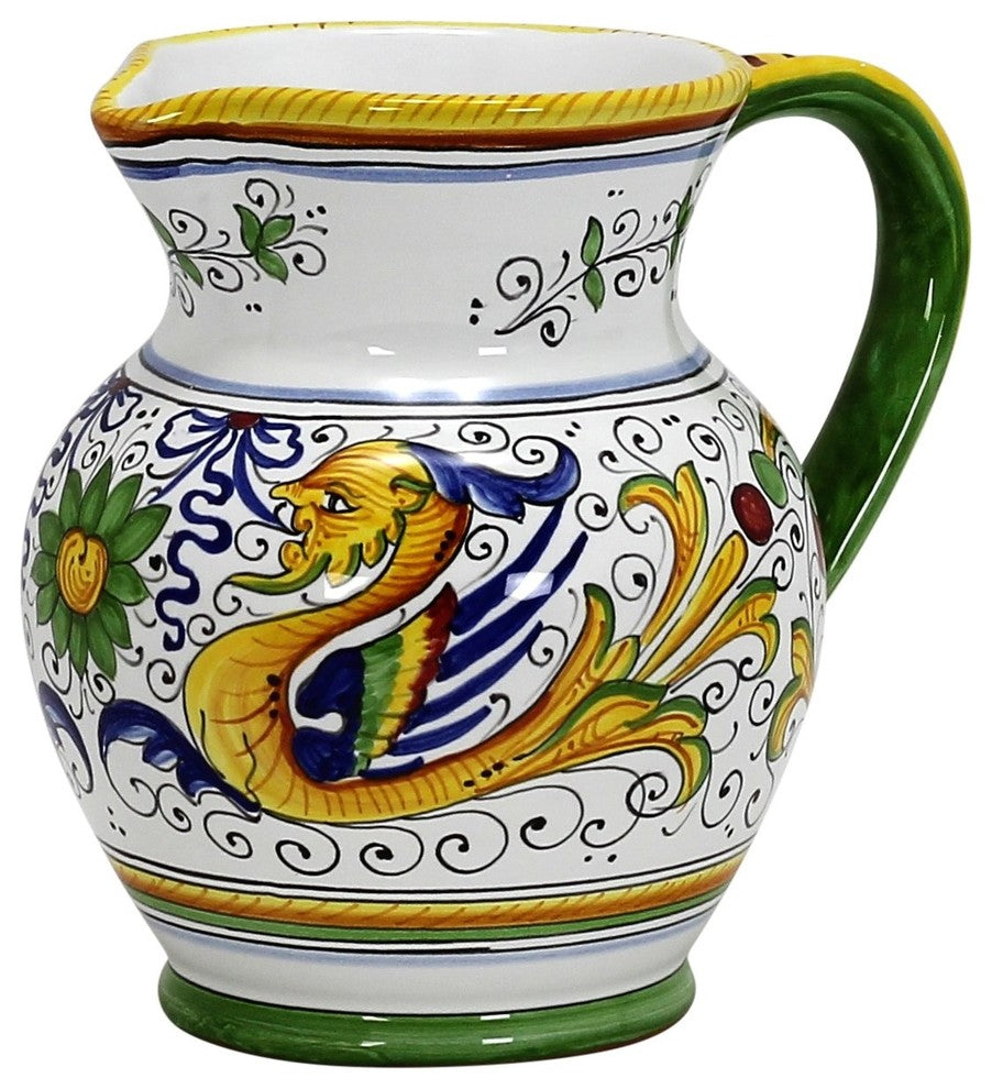 Raffaellesco, Traditional Deruta Pitcher (1 Liter)
