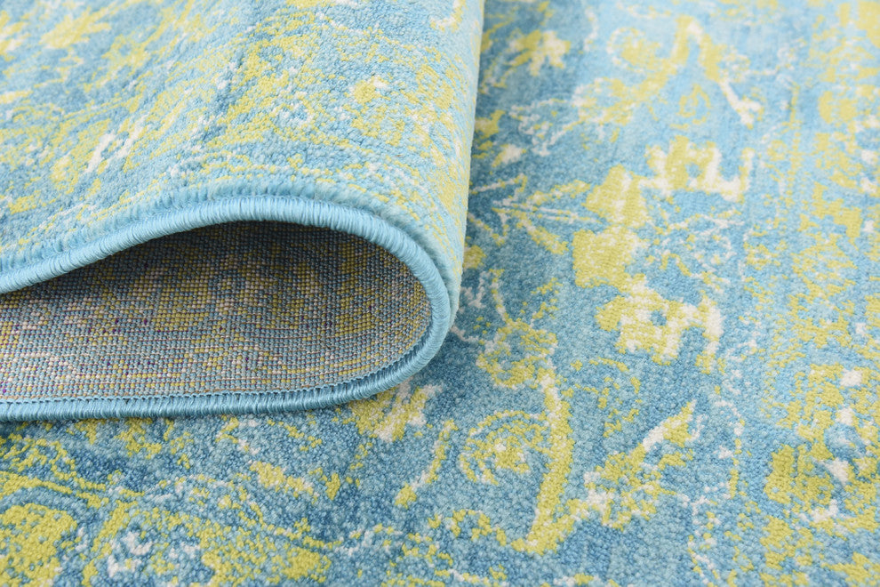 Unique Loom Blue Imperial Ottoman 2' 0 x 6' 0 Runner Rug
