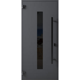 Exterior Prehung Steel Door Ronex 0130 Grey
