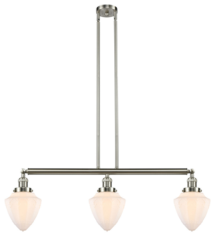 Innovations 213-SN-G661-7-LED 3 Light Island Light, Brushed Satin Nickel