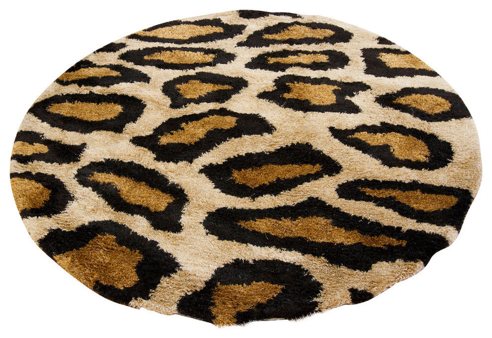 Amazon Contemporary Area Rug, 7'9" Round