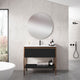 Ikon Modern Standing Bathroom Vanity, Matt Black, 32" 1dr+shelf