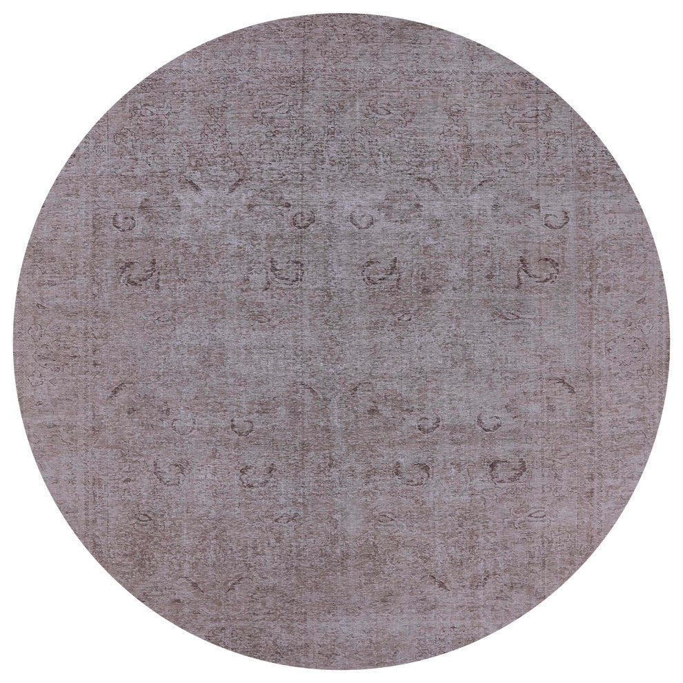 Ahgly Company Indoor Round Mid-Century Modern Area Rugs, 3' Round