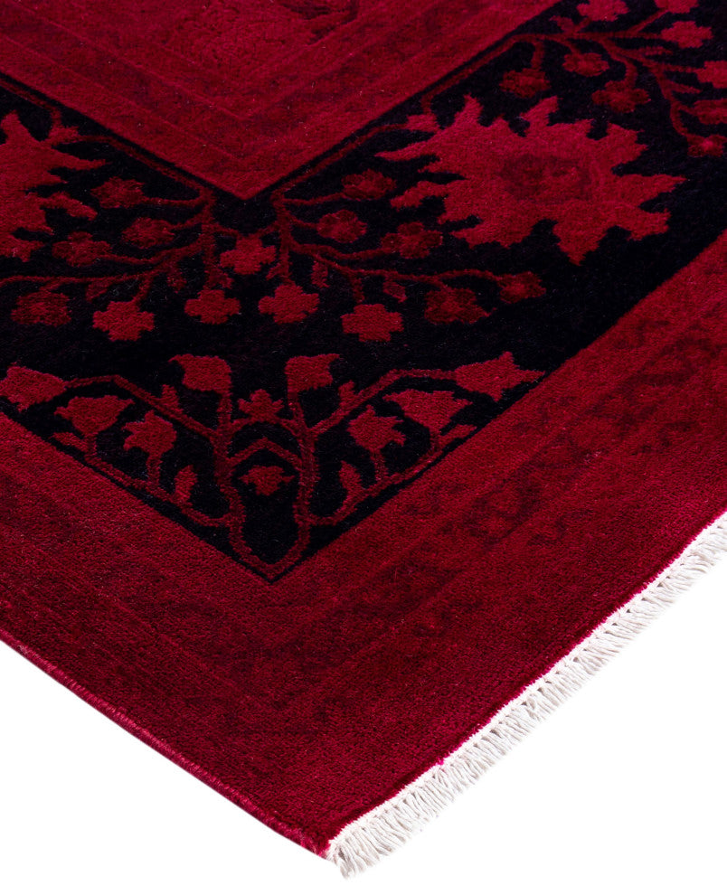 Overdyed One-of-a-Kind Hand-Knotted Area Rug Pink, 8' 2" x 9' 10"