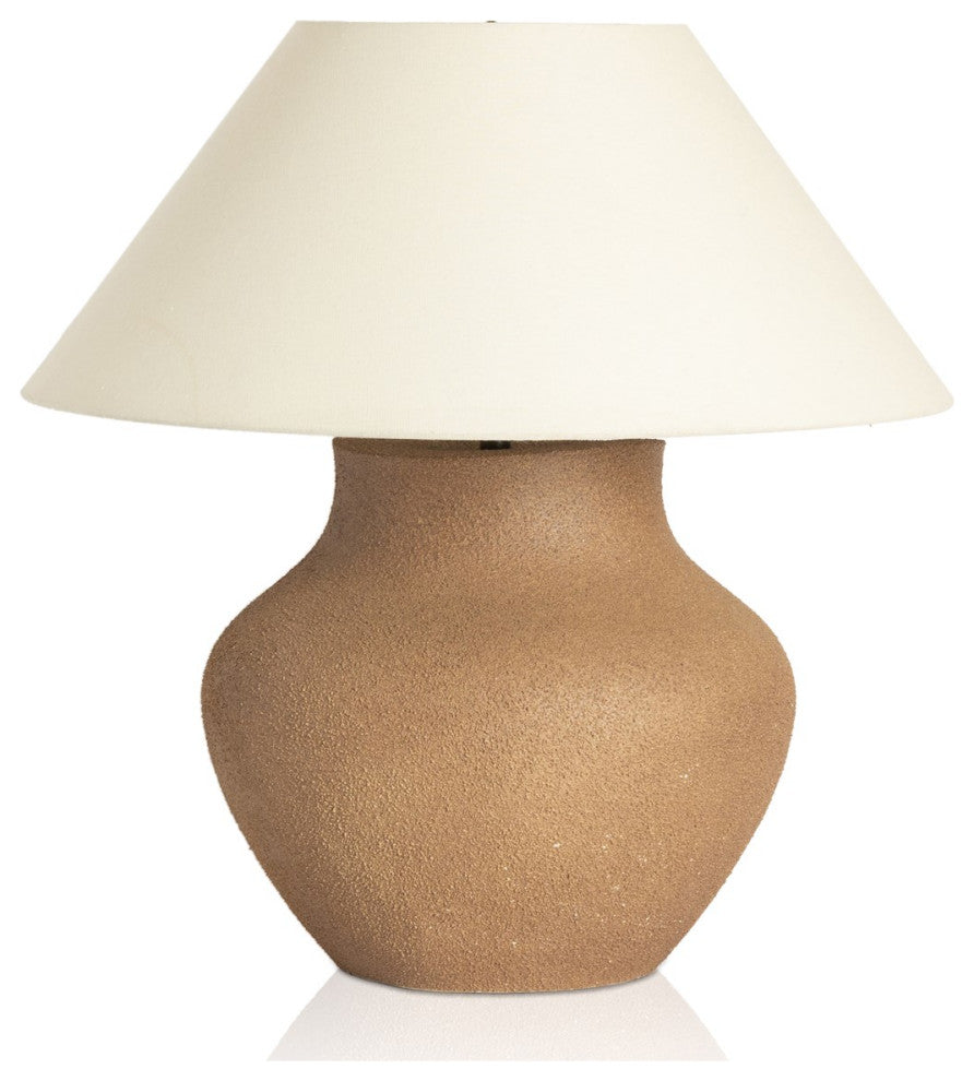 Parma Ceramic Table Lamp-Dark Sand