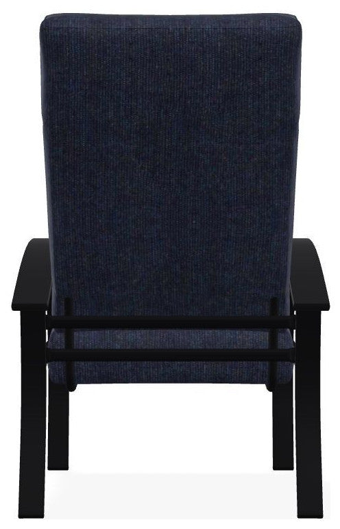 Belle Isle Cushion Outdoor Armchair, Indigo/Black