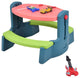 Plastic Height Adjustable 2-in-1 Children Drawing Table Chair Set