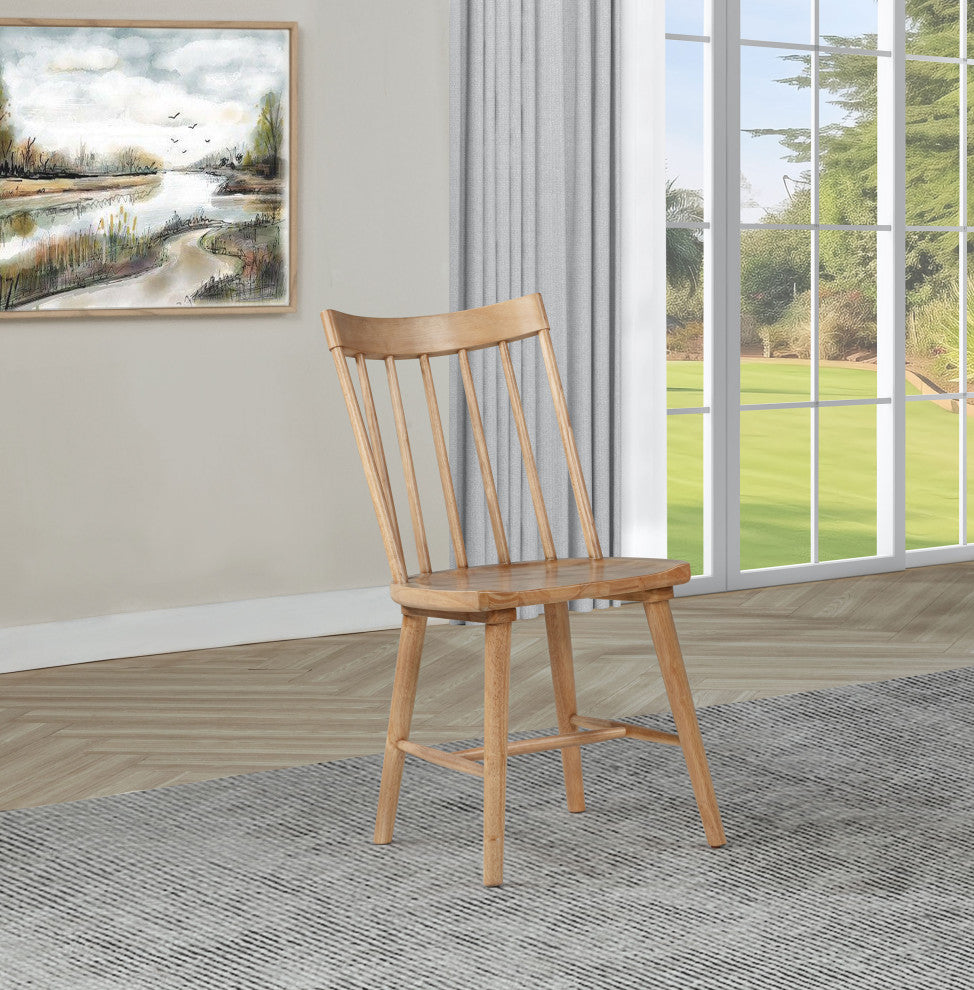 Middleton Solid Wood Dining Side Chair Brown, Set of 2